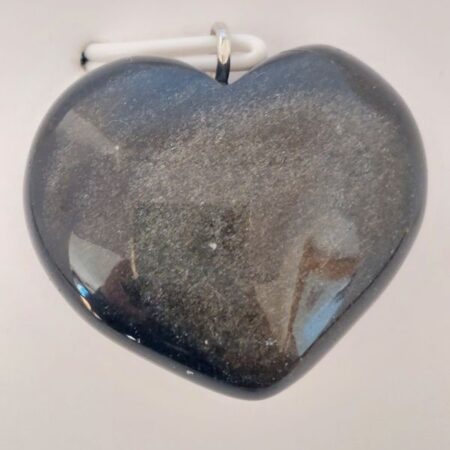 OBSIDIENNE DOREE pendentif cœur