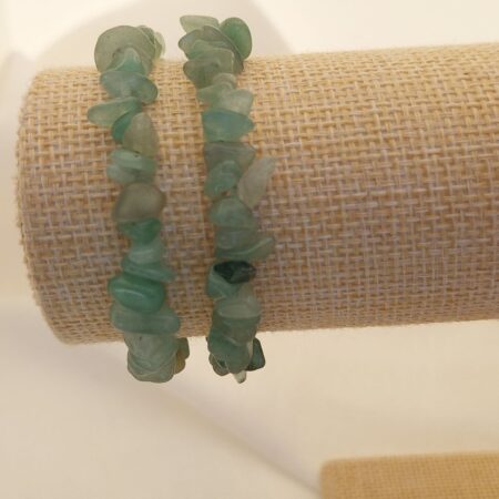 Bracelet baroque en Aventurine Verte
