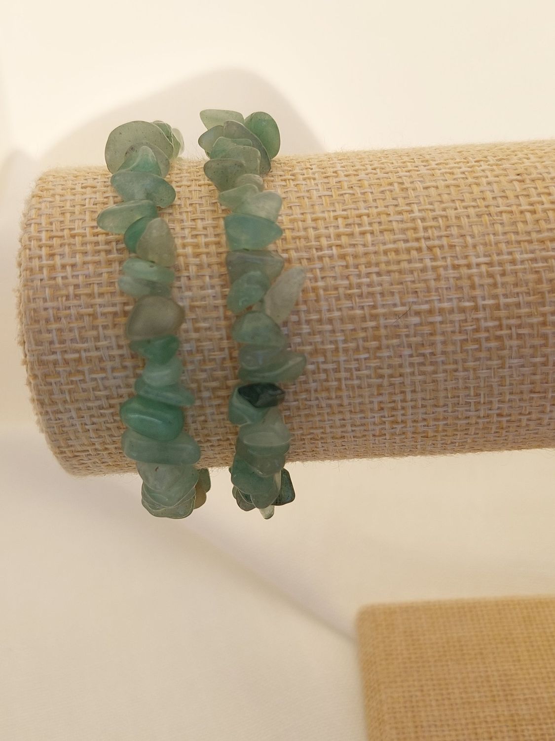 Bracelet baroque en Aventurine Verte