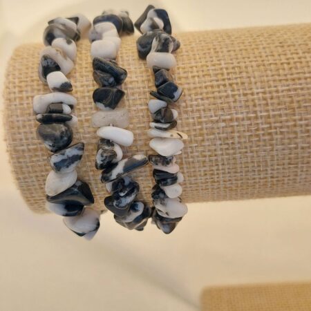 Bracelet baroque en Jaspe Zebre