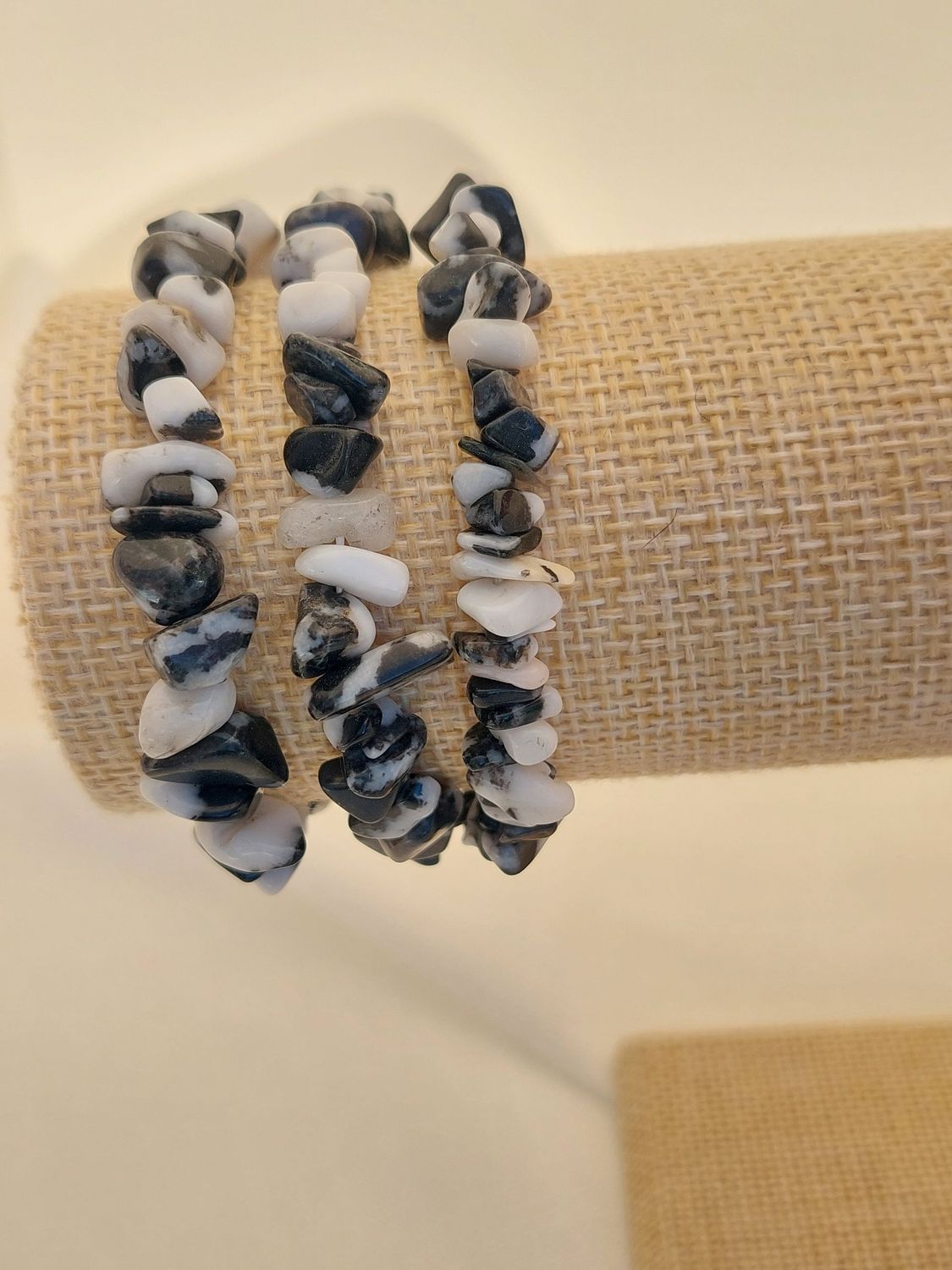 Bracelet baroque en Jaspe Zebre