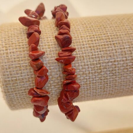 Bracelet baroque en Jaspe Rouge