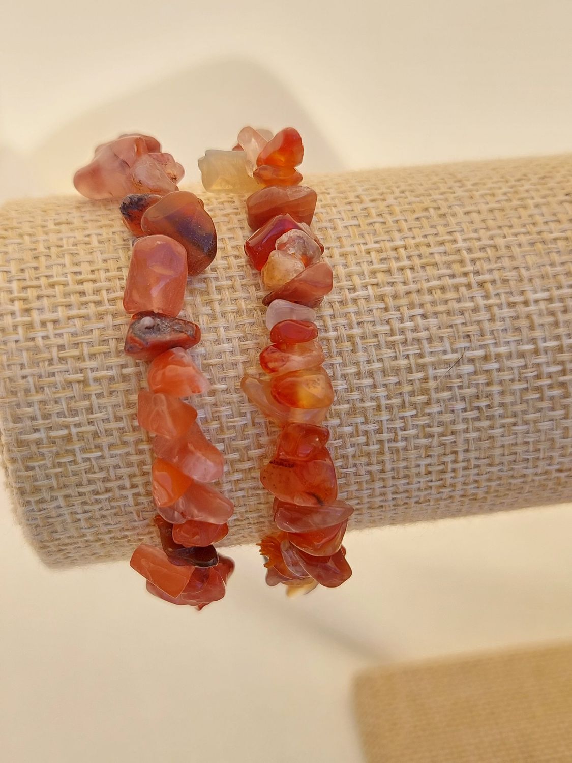 Bracelet baroque en Cornaline