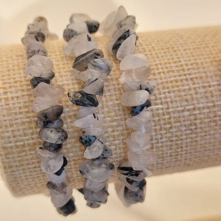 QUARTZ TOURMALINE bracelet baroque