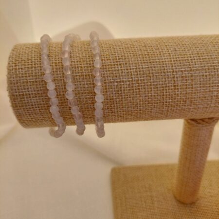 QUARTZ ROSE bracelet 4 mm