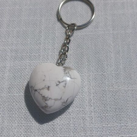 HOWLITE Porte Clef Cœur